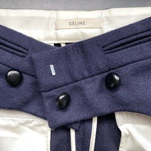 NWT Old Céline Phoebe Philo navy wool trousers, FR 38 / US 27